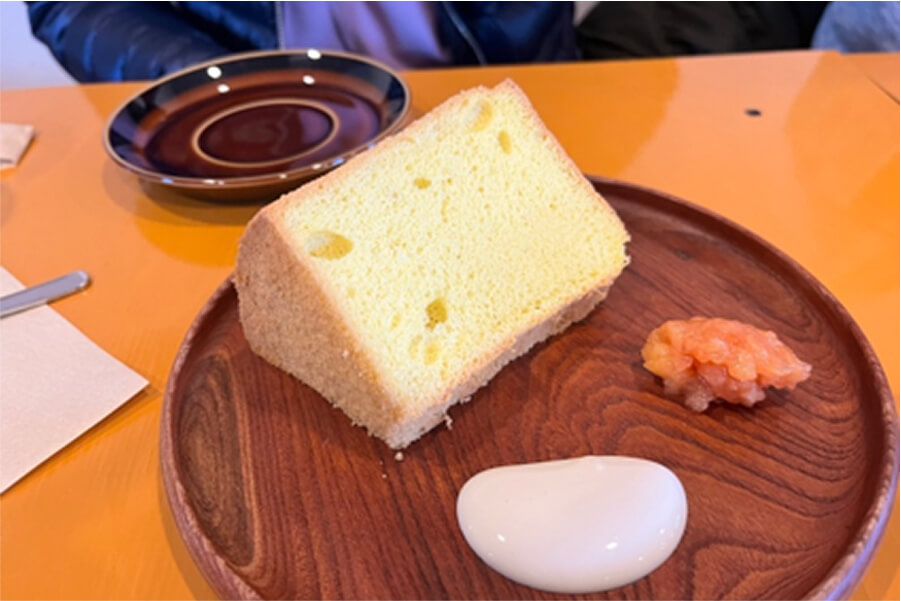 バラック食堂 シフォンケーキ